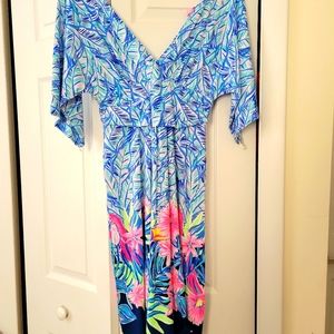 Lilly Pulitzer Parigi dress in Let's Mango Bennet Blue